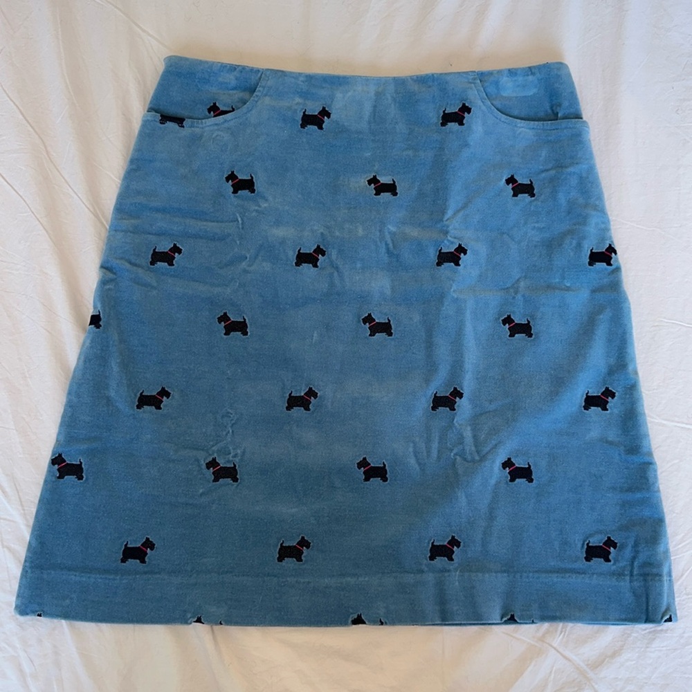 Lilly Pulitzer Scottie dog skirt
